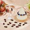 160Pcs 2 Styles Natural Wooden Beads WOOD-HS0001-03-5
