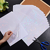 20Sheets 5 Style OPP Plastic Transparent Holographic Lamination Sheets DIY-AR0002-19-3