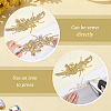 Flower Resin Rhinestone Decorative Corsages for Clothing Accessories PATC-WH0021-064A-3