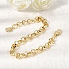 Brass Rolo Chain Bracelets foe Women BJEW-L718-01G-3
