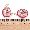 Printed Opaque Acrylic Pendants SACR-P036-01H-G-3