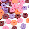 Handmade Polymer Clay Beads Strands CLAY-R089-8mm-T007-2