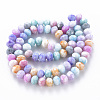 Opaque Baking Paint Glass Beads Strands X-EGLA-N006-009A-A09-2