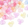 Transparent Crackle Acrylic Beads MACR-K361-22-1