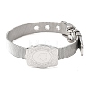 304 Stainless Steel Watch Band Chain Bracelets for Women Men BJEW-P386-09P-C-4