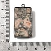 Natural Crazy Agate Pendants G-P614-01EB-01-3