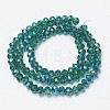 Electroplate Glass Beads Strands EGLA-A034-T2mm-I15-2