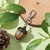 Spray Painted Wooden Acorn Box Pendant Decoration HJEW-JM02261-2