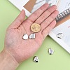 Tarnish Resistant 304 Stainless Steel Mirror Polished Finish Stamping Blank Tag Heart Pendants X-STAS-R063-02-4