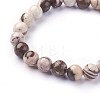 Natural Zebra Jasper Beads Stretch Bracelets BJEW-F380-01-B04-3