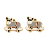 304 Stainless Steel Enamel Charms STAS-C137-06A-G-1