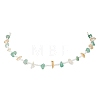 Natural Green Aventurine & Citrine Chip & Glass Seed Baeded Necklaces for Women NJEW-JN05603-01-4
