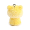Animal Theme Flocky Resin Pendants LS-RESI-M051-01D-2