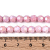 Anti-Tarnish Electroplate Glass Beads Strands EGLA-T021-6mm-15-04-4