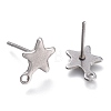 304 Stainless Steel Stud Earring Findings STAS-K212-05P-2