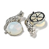 Opalite Half Round Pendants G-F766-06AS-05-2