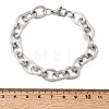 201 Stainless Steel Cable Chain Bracelets STAS-T077-01P-5