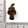 Natural Tiger Eye Mushroom Pendants G-D311-02AB-11-3