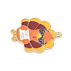 Thanksgiving Day Alloy Enamel Pendants ENAM-I076-01G-04-2