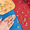 36Pcs 6 Styles Alloy Enamel European Dangle Beads FIND-GA0008-60-3