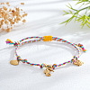 Adjustable Ocean Stainless Steel Charm Braided Cotton Cord Bracelets CF1138-1-1