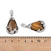 Natural Tiger Eye Pendants G-P393-P04-3