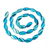 1Strand Electroplate Transparent Glass Beads Strands EGLA-TADJ0001-20G-3