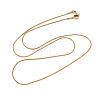 Trendy Unisex 201 Stainless Steel Snake Chain Necklaces NJEW-L043-06G-4