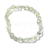 Natural Prehnite Beaded Stretch Bracelets BJEW-F414-02A-08-2