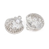 Rack Plating Alloy and ABS Imitation Pearl Pendants PALLOY-T096-03P-2