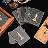 10Pcs 5 Styles Wood Tarot Cards DJEW-CA0001-36-4