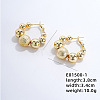 Vintage French Style Round Ball Hoop Earrings EC8157-1