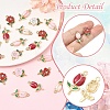30Pcs 6 Styles Alloy Enamel Pendants ENAM-YW0008-83-2