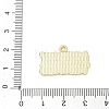 Tennis Alloy Enamel Pendants AL-CBA292F-02B-G-3