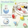 10Pcs 5 Colors Handmade Porcelain Beads PORC-CJ0001-48-2