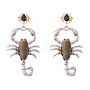 Punk Halloween Zinc Alloy Enemal Stud Dangle Earrings for Women WG4F29B-03-3