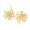 Brass Micro Pave Cubic Zirconia Pendants KK-U067-03G-04-2