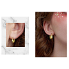 SHEGRACE 925 Sterling Silver Thick Hoop Earrings JE905B-5