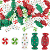 70Pcs 5 Styles Christmas Opaque Resin Cabochons RESI-SC0002-81-1