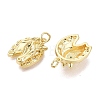 Brass Micro Pave Cubic Zirconia Pendants KK-Q071-04G-2