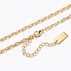Brass Link Chain Necklaces NJEW-H206-07G-1