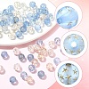 80Pcs 4 Colors Transparent Resin Beads RESI-YW0006-39-2