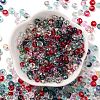 Baking Paint Transparent Colours Glass Round Beads SEED-L011-13A-01-2