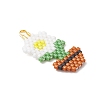 MIYUKI Glass Seed Beaded Pendants PALLOY-MZ01259-4
