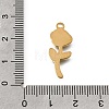 304 Stainless Steel Pendants STAS-N108-107G-01-3