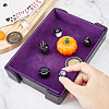 Desktop PU Leather Magnetic Storage Trays for Keys Trinkets Small Items CON-WH0107-138B-3