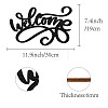 Laser Cut Basswood Welcome Sign WOOD-WH0123-099-2