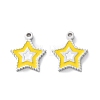 304 Stainless Steel Enamel Charms STAS-M102-20P-02-1