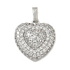 Brass Micro Pave Cubic Zirconia Pendants KK-CBA74BF-12P-02-2