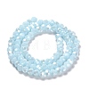 Electroplate Opaque Glass Beads Strands LS-EGLA-A035-P4mm-A10-2